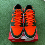 Nike Miami Hurricanes Low Dunks Size 12
