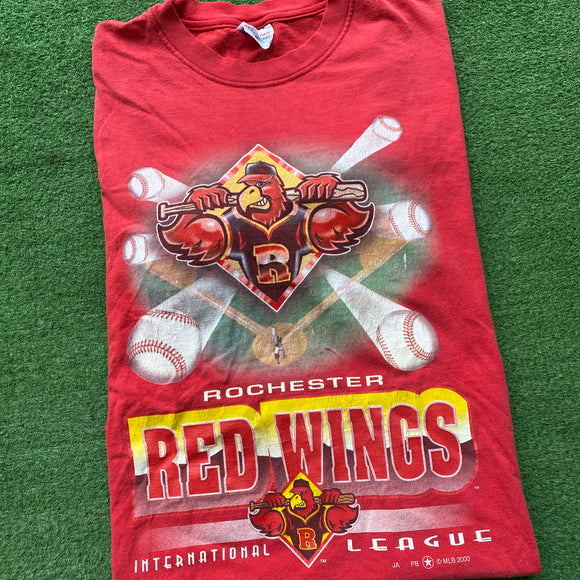 Vintage Rochester Red Wings Tee Size XL Buffalo