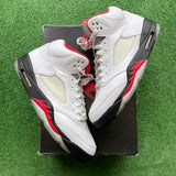 Jordan Fire Red 5s Size 10