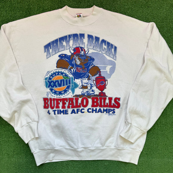 Vintage Buffalo Bills They’re Back Crewneck Size XL