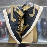 Jordan Black Metallic Gold 1s Size 10.5