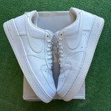 Nike White Air Force 1s Size 11.5