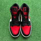 Jordan Bred Toe Mid 1s Size 10