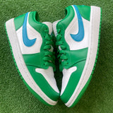 Jordan Lucky Green Aquatone Low 1s Size 7.5W/6M