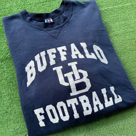 Vintage University at Buffalo Football Russell Crewneck Size XXXL