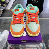 Nike Orange Emerald Rise SB Low Dunks Size 10.5