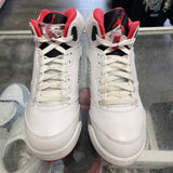 Jordan Black Tongue Fire Red 5s Size 6.5Y