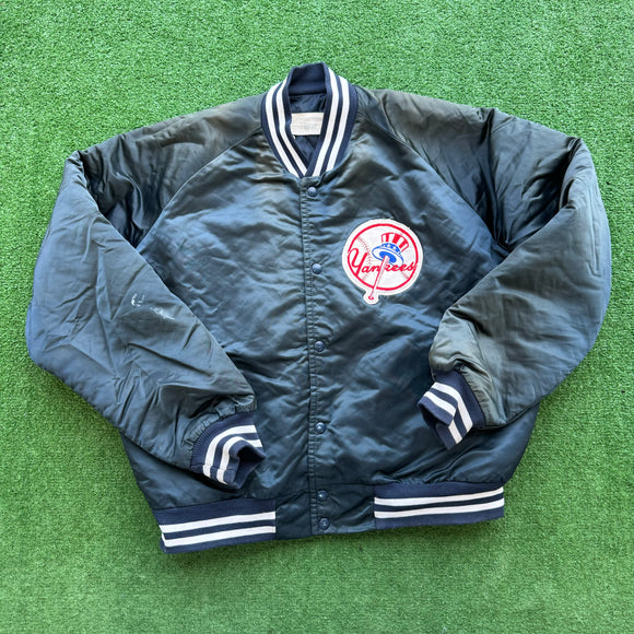 Vintage New York Yankees Satin Jacket Size L