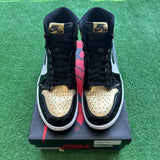 Jordan Patent Gold Toe 1s Size 13