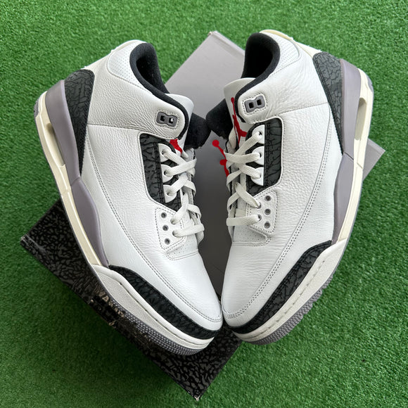 Jordan Cement Grey 3s Size 13
