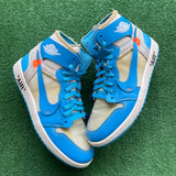 Jordan Off White UNC 1s Size 10