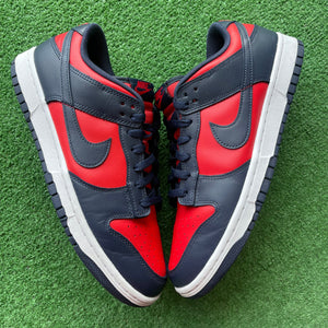 Nike CO.JP University Red Obsidian Low Dunks Size 11