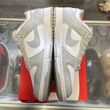 Nike White Light Smoke Grey Low Dunks Size 12
