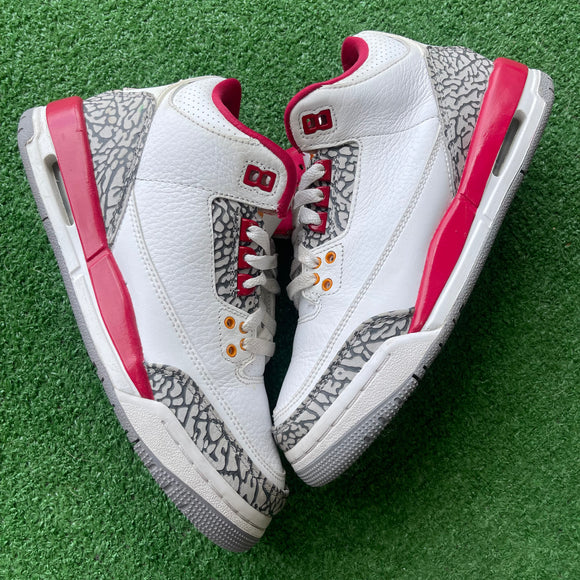 Jordan Cardinal 3s Size 6Y