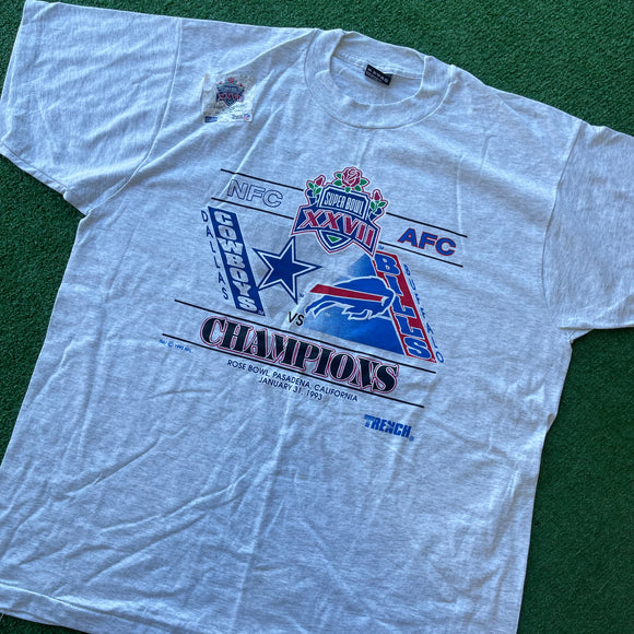 Vintage Buffalo Bills Super Bowl XXVII Tee Size XL