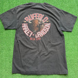Vintage Harley Davidson Buffalo Tee Size L