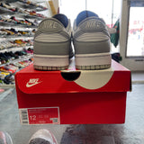 Nike White Light Smoke Grey Low Dunks Size 12