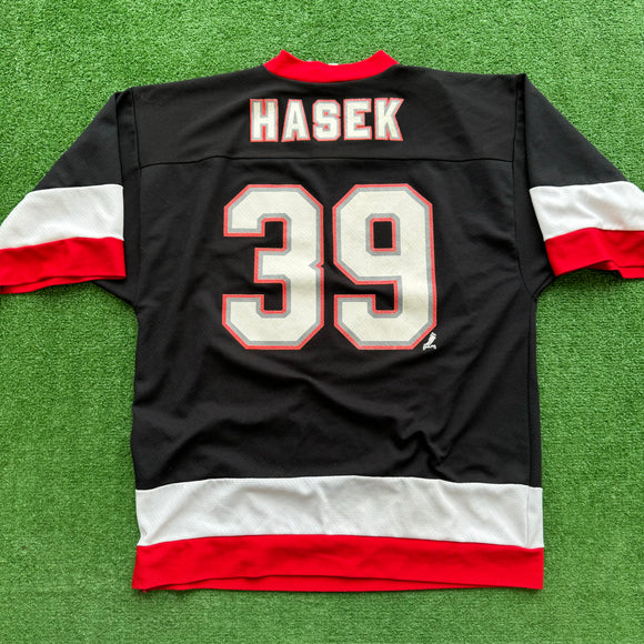 Vintage Buffalo Sabres Dominic Hasek Practice Jersey Shirt Size M