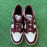 Nike Dark Team Red Low Dunks Size 6.5Y