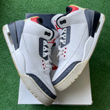 Jordan Fire Red Denim 3s Size 9.5