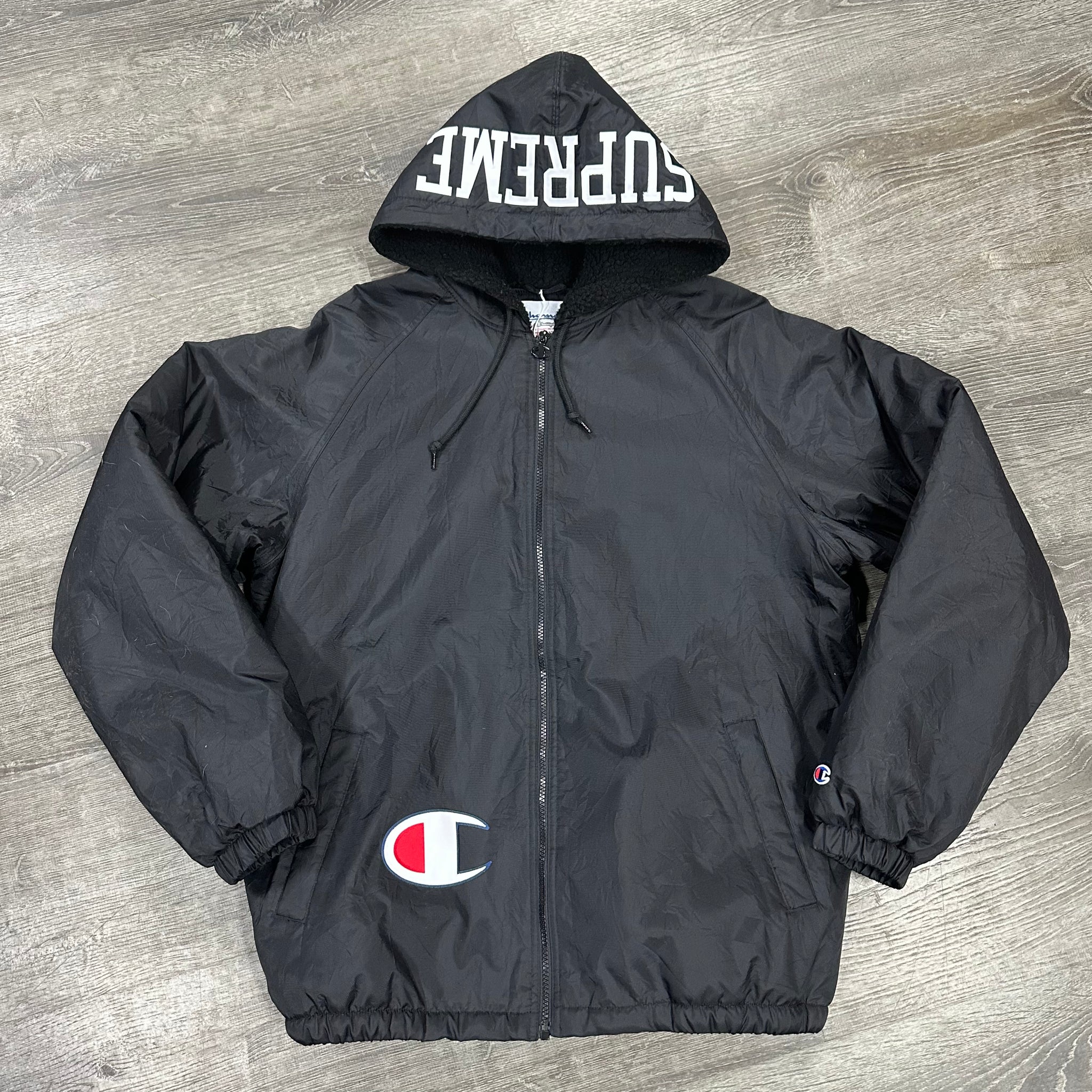 Supreme x Champion Full Zip Jacket Size L My Cuzin Vintage