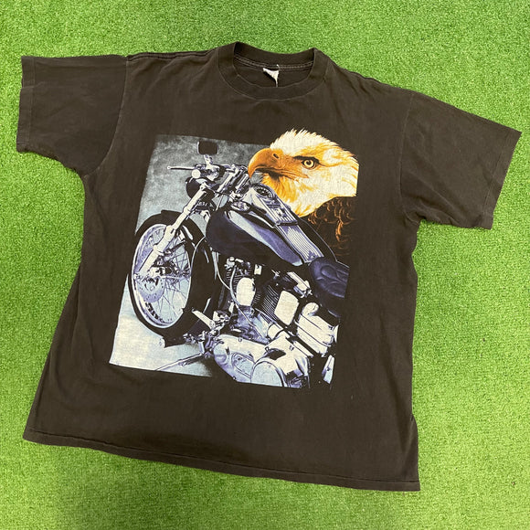 Vintage Wild Fire Biker Tee Size L
