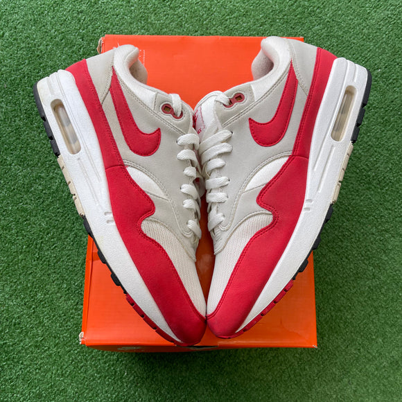 Nike Anniversary Red Air Max 1s Size 10.5
