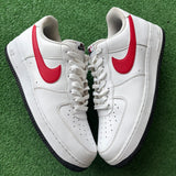 Nike White Red Blue Air Force 1s Size 12