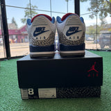 Jordan True Blue 3s Size 8
