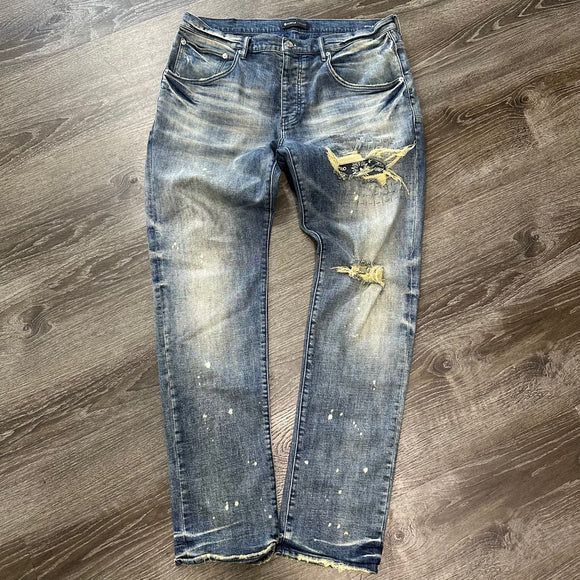 Purple Jeans Size 32W