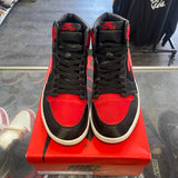 Jordan Satin Bred 1s Size 12W/10.5M