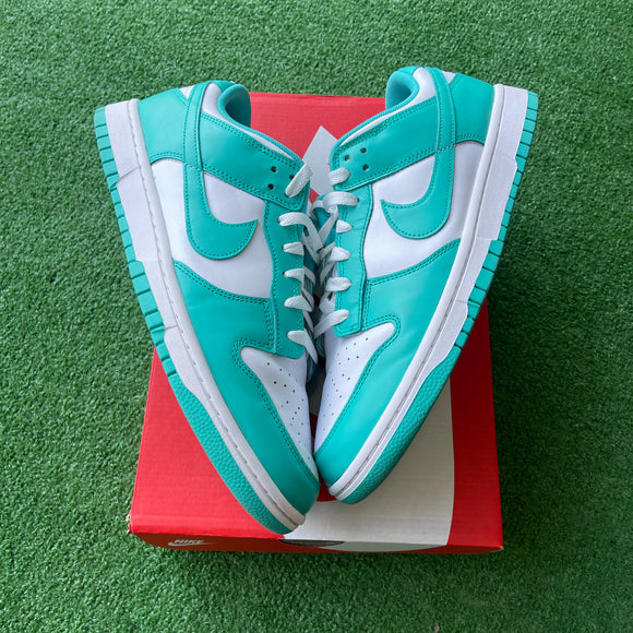 Nike Clear Jade Low Dunks Size 11.5