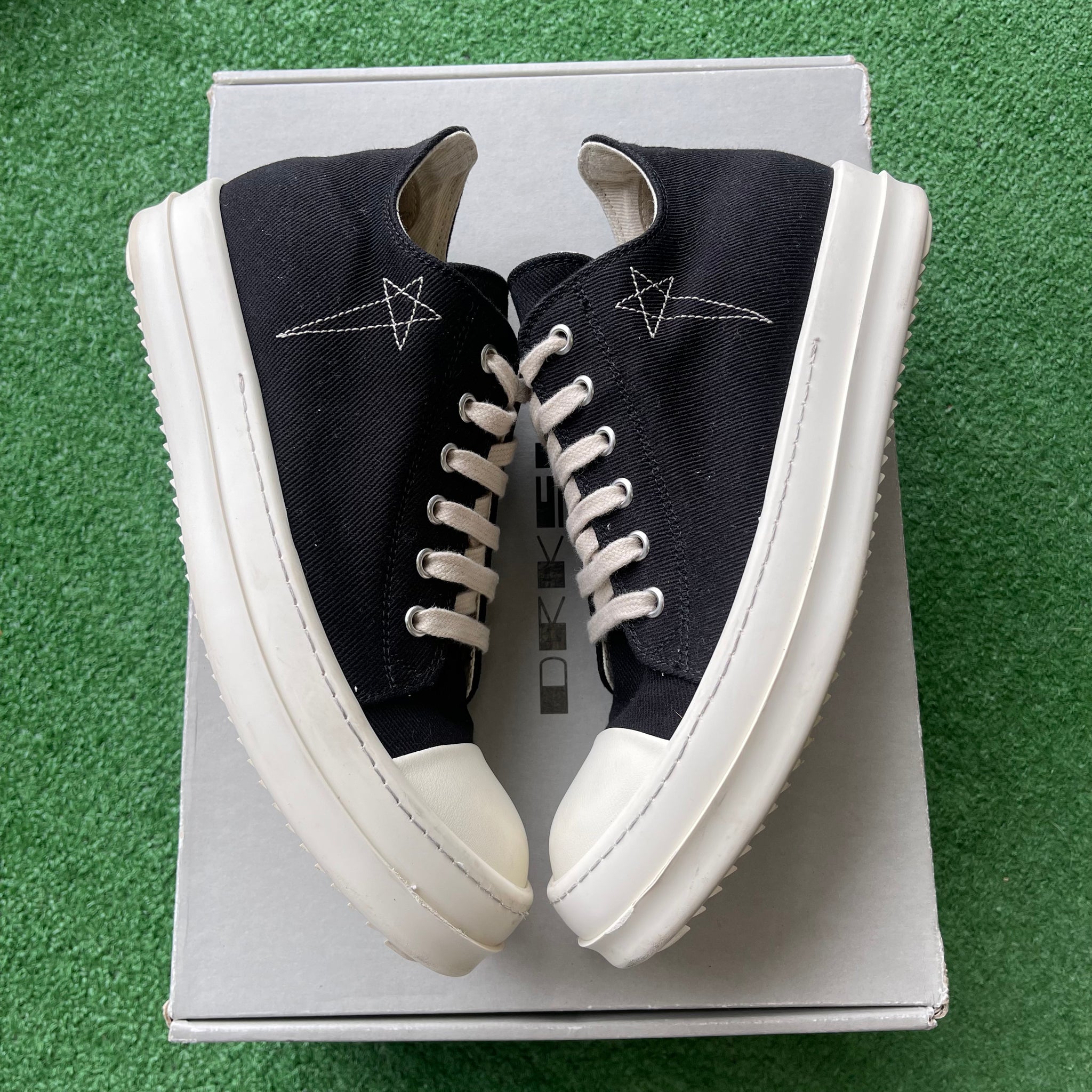 Rick Owens Black Pentagram DRKSHDW Luxor Low Size 8 – My Cuzin Vintage