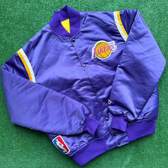Vintage Los Angeles Lakers Starter Satin Jacket Size XL