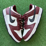 Nike Dark Team Red Low Dunks Size 6.5Y
