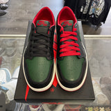 Jordan Gorge Green Varsity Red Low 1s Size 9.5W / 8M