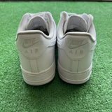 Nike White Low Air Force 1s Size 12