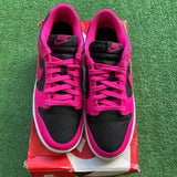 Nike Fierce Pink Black Low Dunk Size 9W/7.5M