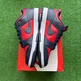 Nike Red Obsidian Low Dunks Size 9.5
