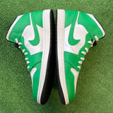 Jordan Lucky Green Mid 1s Size 12