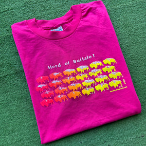 Vintage Herd of Buffalo Tee Size XL