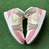 Jordan Pastel Vivid Green Mid 1s Size 6.5Y