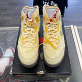 Jordan Off White Sail 5s Size 10.5