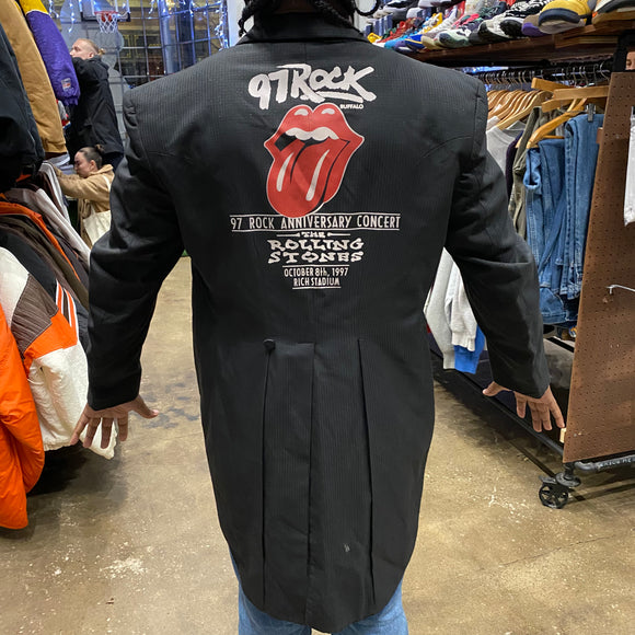 Vintage 97 Rock Rolling Stones Conductor Jacket Buffalo