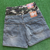 Octavious Marks Camo Denim Shorts Size 30