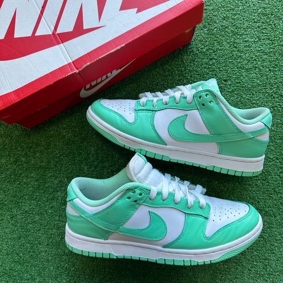 Nike Green Glow Low Dunk Size 8.5W/7M