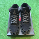 Jordan Black Cat 3s Size 10.5
