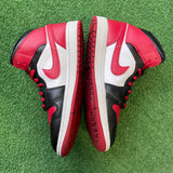 Jordan Alternate Bred Toe Mid 1s Size 8W/6.5M