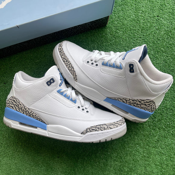 Jordan UNC 3s Size 10.5