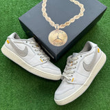 Jordan Union White Canvas AJKO Low 1s Size 9.5
